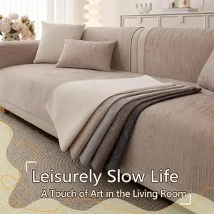 Minimalist Sofa Cover, Pet-Friendly Scratch Resistant Sofa Cover, Non-Slip Washable, Removable Washable Covers Couch Protector, Elastic Sofa Slipcover for Living Room, Fits Armchair/Loveseat, Sofa Protector