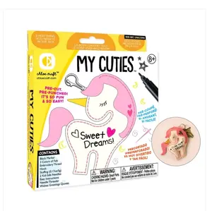 Creative Craft Sewing Kit DIY Project. Make Your Own Unicorn Charm Needle Thread Portable Instruction