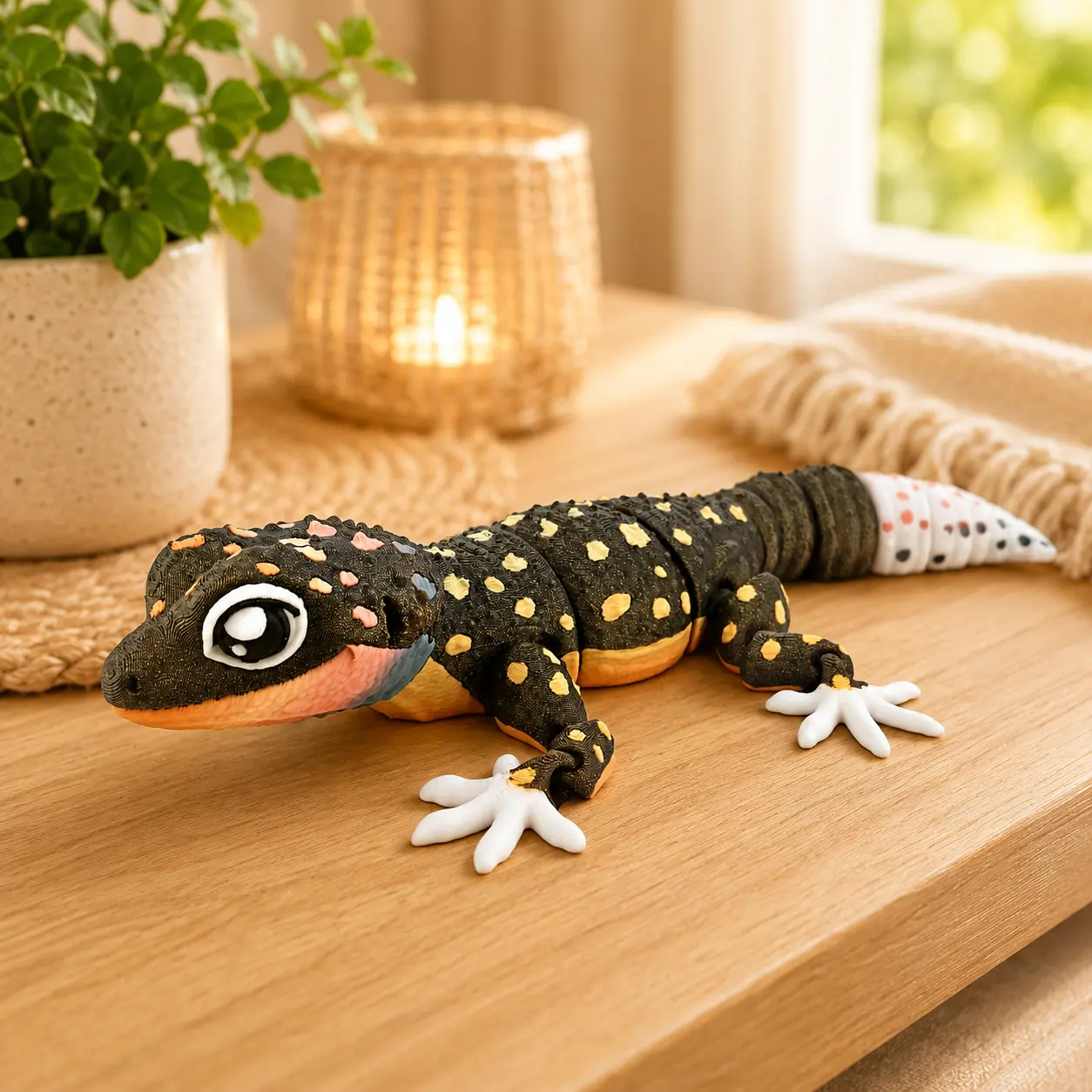 Prospect 3D - 3D Printed Gecko Decor – 9" Articulated Lizard Figure - Great Reptile Land
