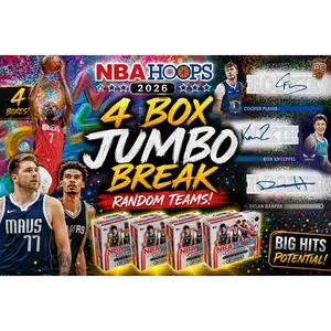 2026 NBA Hoops Jumbo 4 Box Break - Random Teams