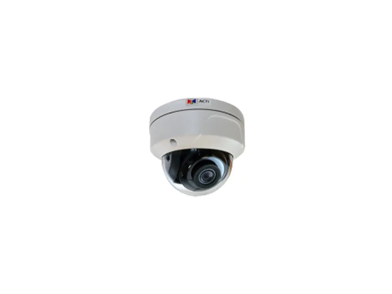 ACTi A76, 4MP Deep Learning AI f2.8mm Outdoor Fixed Dome w/ IR LED 65m, WDR 150dB