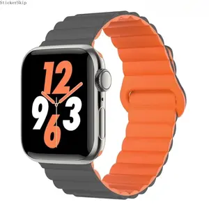 2026 NEW Magnetic Silicone Loop Compatible with Apple Watch Band 49mm 46mm 45mm 44mm 42mm , Women Men Double Side Reversible Magnetic Strap with Loop for iWatch  Accessories Silicone Wearable watchband Smart Bracelet 3Pcs
