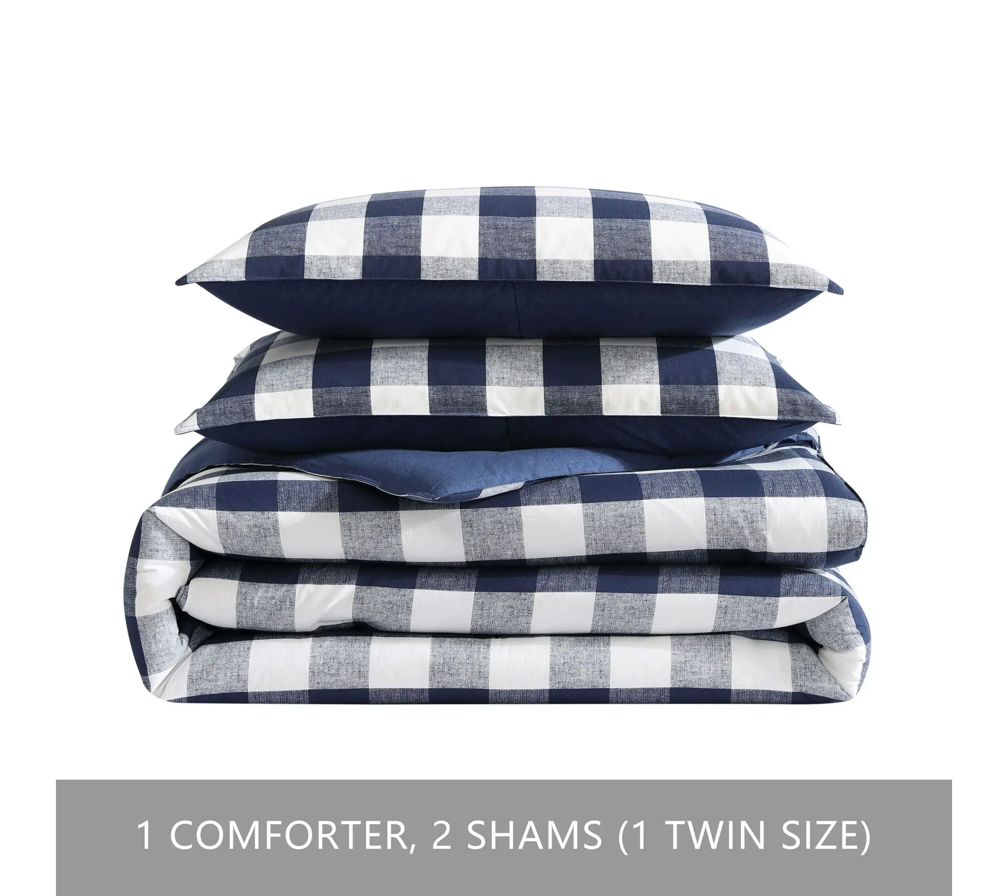 Eddie Bauer Lakehouse Plaid Blue Full/Queen Comforter Set