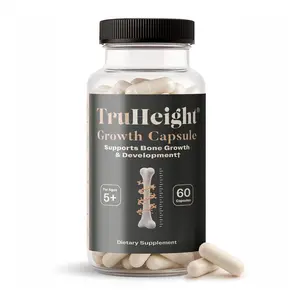 TruHeight Growth Capsules - Natural Growth & Development Supplement for Kids & Teens - Vitamin D, K, Calcium & Ashwaganda - Bone Strength Capsules - Kids Vitamins - Ages 5+