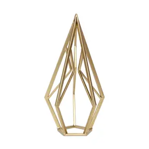 Cheungs 6095GD-L Large Vitera Diamond-Themed Gold Metal Hand Decorative Statue