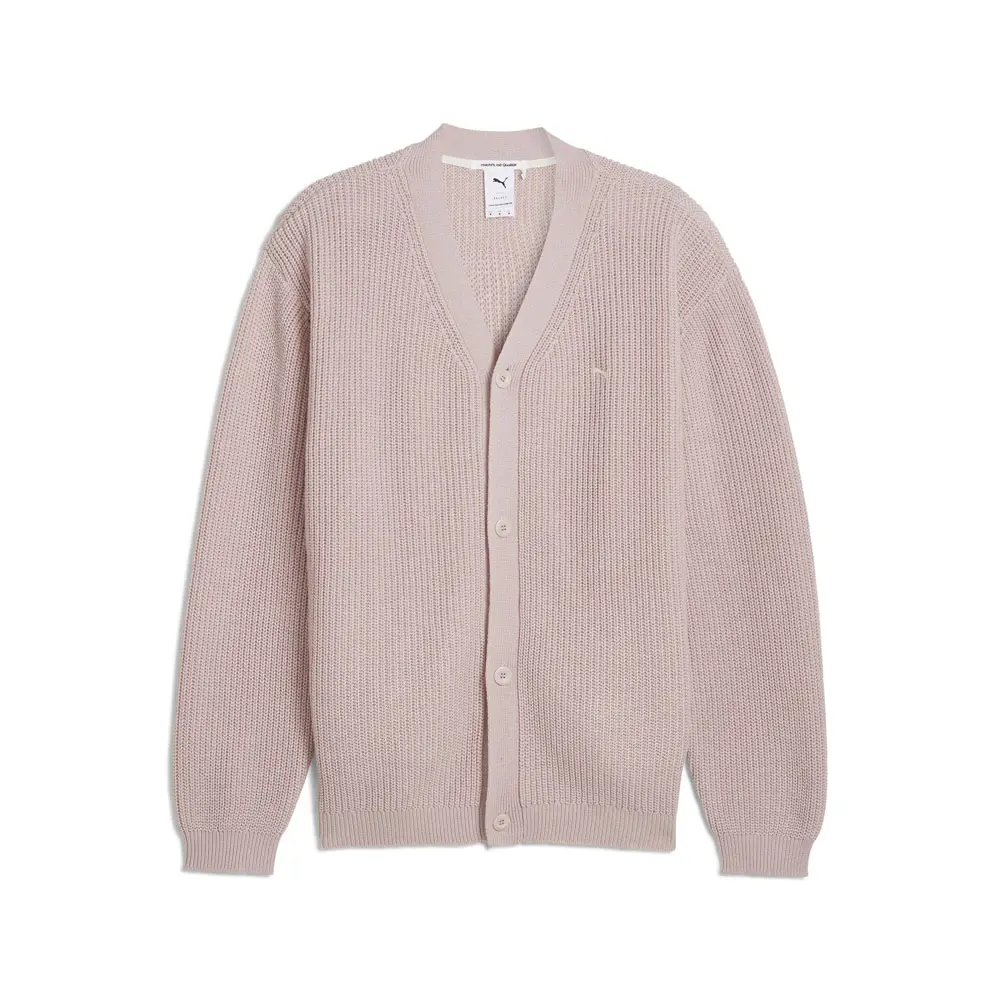 PUMA Mens Mmq V-Neck Cardigan Athletic Outerwear Casual - Pink PUMA Mens Mmq V-Neck Cardigan Athletic Outerwear Casual - Pink
