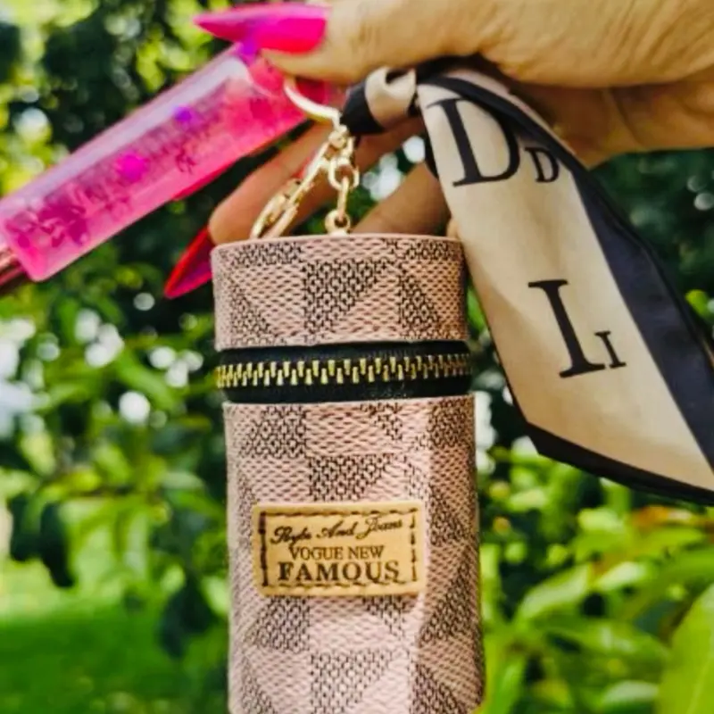 Keychain and Lip Gloss Set