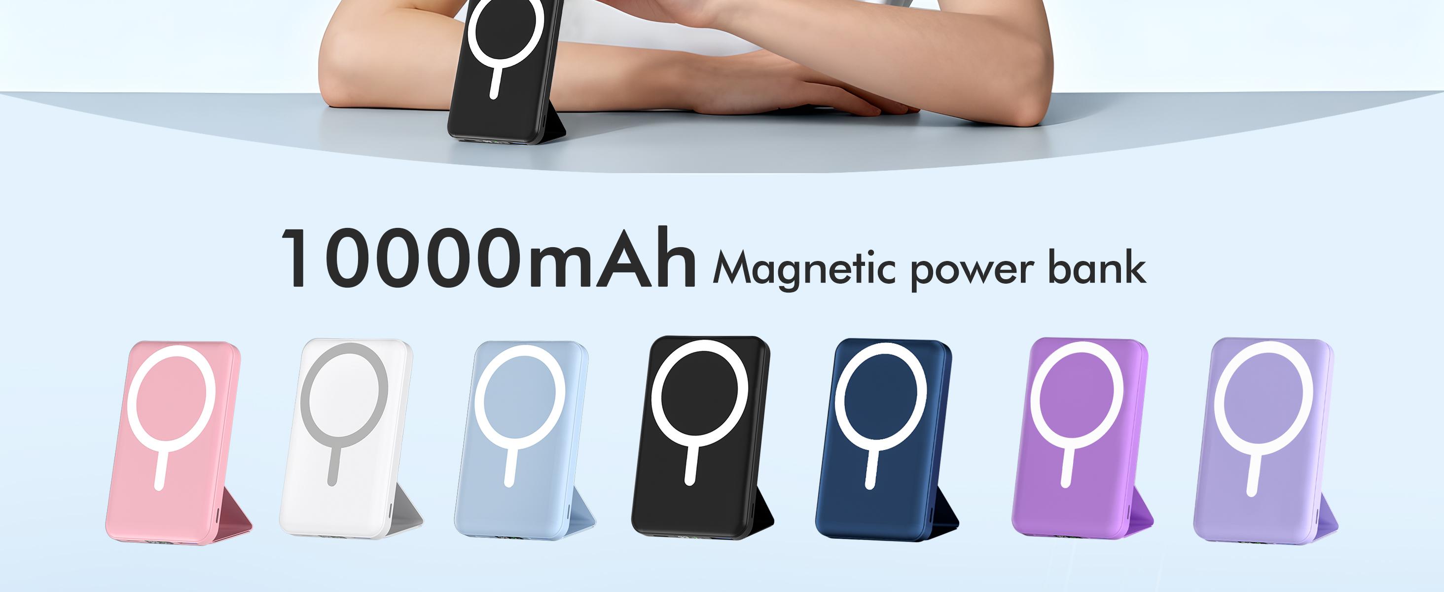 podoru for Magsafe Battery Pack, Foldable 10000mAh Magnetic Power Bank with USB-C Cable LED Display 22.5W PD Fast Charging Wireless Portable Charger for iPhone 17/16/15/14/13/12 Series-Black podoru for Magsafe Battery Pack, Foldable 10000mAh Magnetic Power Bank with USB-C Cable LED Display 22.5W PD Fast Charging Wireless Portable Charger for iPhone 17/16/15/14/13/12 Series-Black