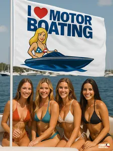 Funny American Flag Boats's N Hoes 3x5 wall decor banner gift husband garage Flag Ornaments large big Slogan Tapestry seasonal US Decorative Camping