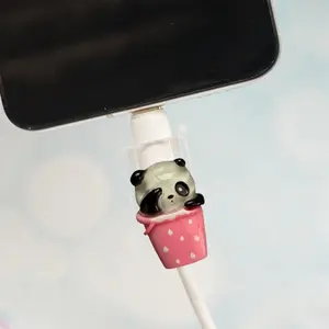 Cute Kitten Phone Charger Protector, Durable Plastic Cord Saver, Scratch-Resistant Cable Cover, Gift for Animal Lovers & Friends