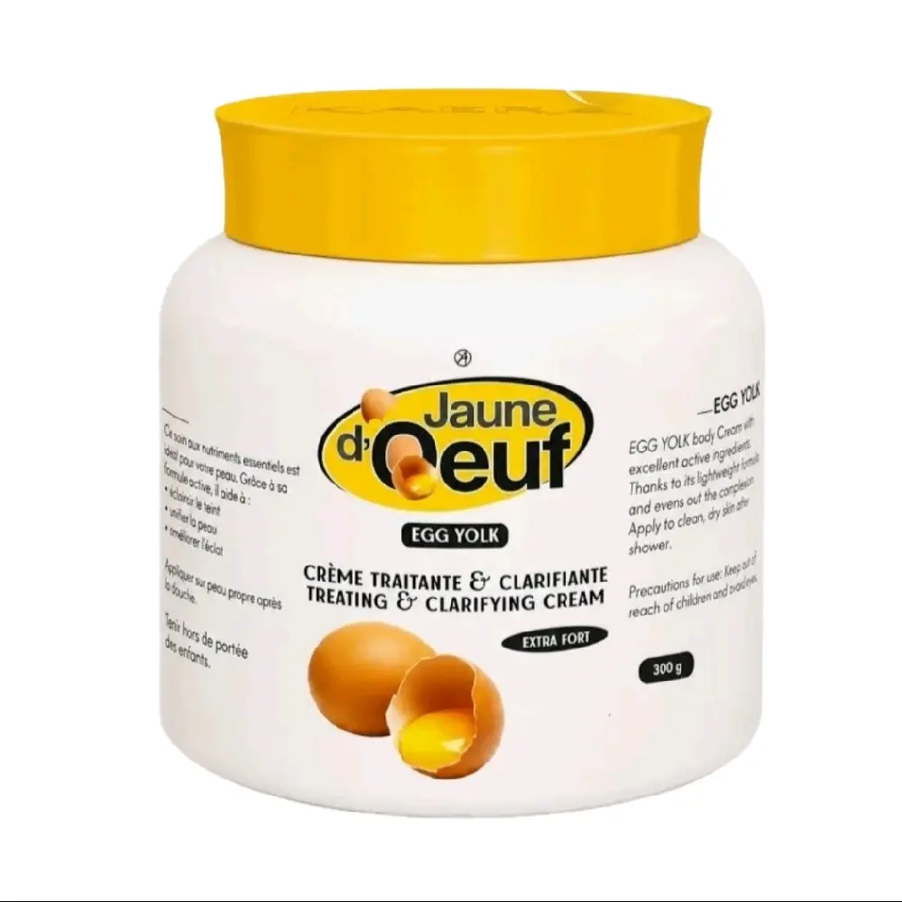 Egg Yolk Clarifying Cream, Gentle Treating Moisturizer to Improve Skin Clarity, Paraben Free Hydrating Formula, 300ml, Moisturizers, Clarifies Skin, Silicone Free