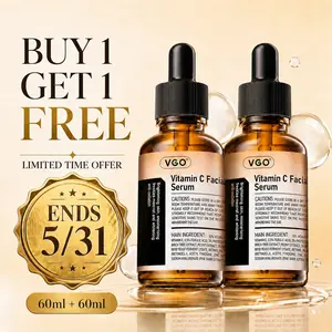 BOGO Buy 1 Get 1 Free VGO Vitamin C Face Serum, Hydrating Facial Serum with Hyaluronic Acid & Vitamin E, Radiance Care for Dull Skin, Even-Looking Tone & Moisturizing Skin Care