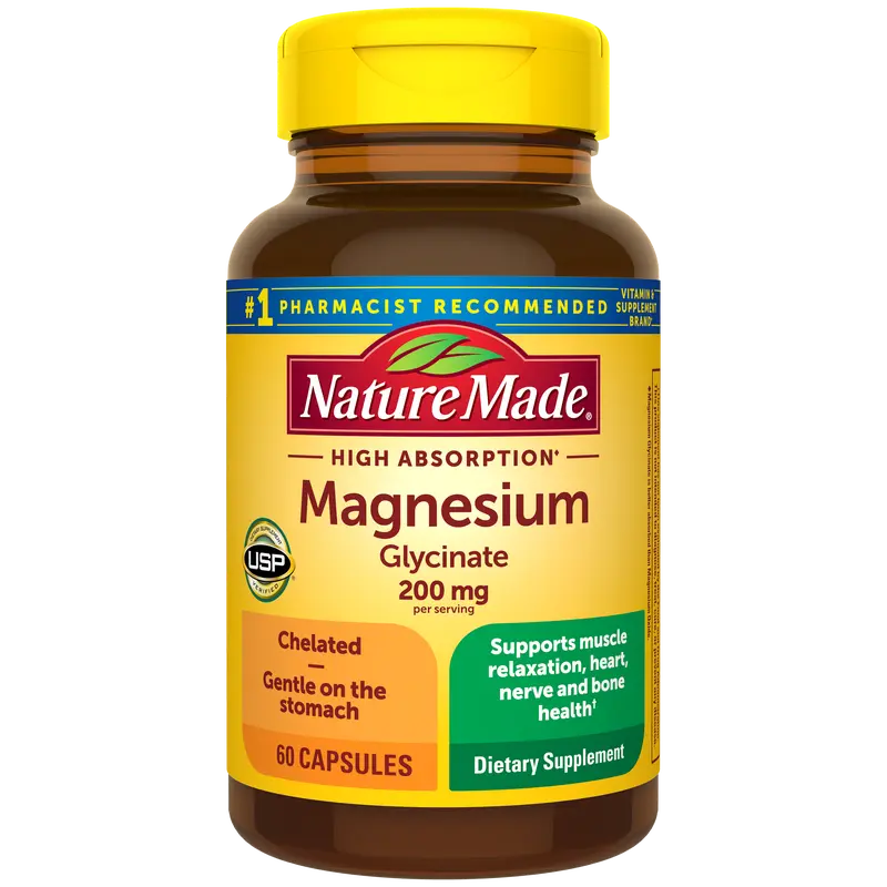 High Absorption Magnesium Glycinate Capsules 200 mg