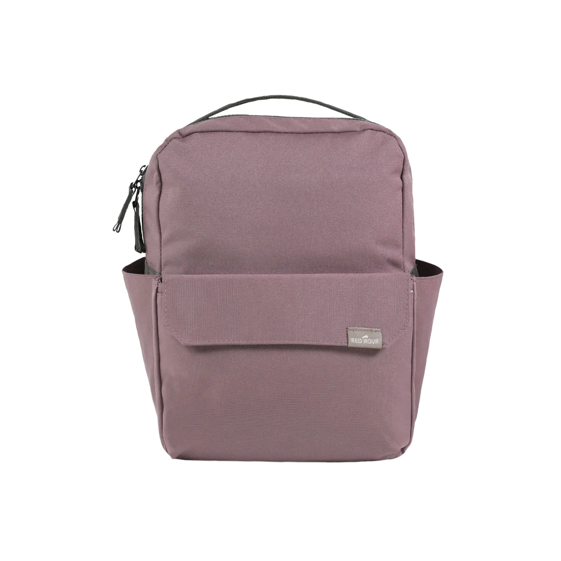 Mauve Unisex Slightly Smaller Synthetic Mini Pocket Backpack - 9.7L Polyester, Pocket Design, Magnetic Closure, 12in x 9in x 5.5in Portable Lightweight Organized Casual Daypack for Quick Trips