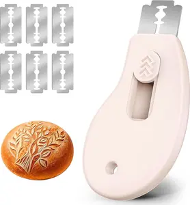 Bread Lame Sourdough Scoring Tool with 5 Replaceable Razor Blades | Extractable & Magnetic Bread Scoring Knife for Sourdough Baking