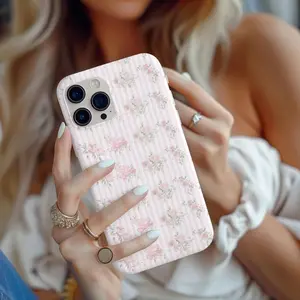 Blushing Floral Phone Case, Trending Custom Flower Phone Case, Love Shack Fancy, IPhone 16 15 14 13 12 11, Samsung Galaxy 25 24 23 22 21 20 O