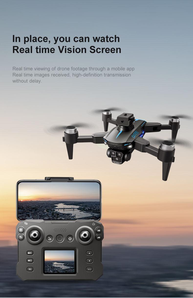Drone with Camera, HD FPV Foldable Drone for Kids, Adults and Beginners, Brushless Motor RC Quadcopter with Stable Hover, Gesture Selfie, Waypoint Flight, 3D Flips, One Key Start, Includes 2 Batteries optical flow obstacle avoidance