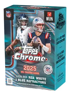 2025 Topps Chrome Football Sealed Blaster Box