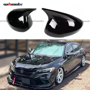 2022-2025 Honda Civic Sedan & Hatchback – Bull Horn Style Gloss Black Mirror Cover Replacement Shells fathersdaygift fathersdaygift