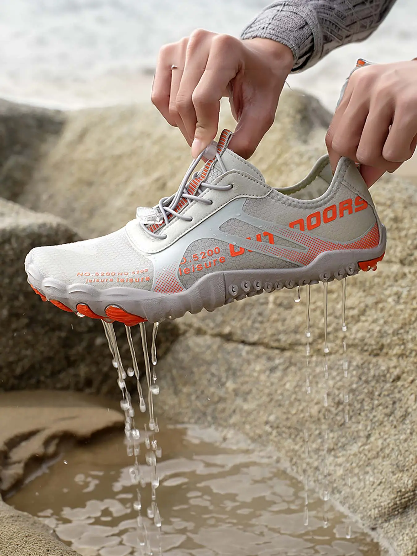 Unisex Sporty Water Shoes, Quick Drying Swimming Shoes, Beach Swimming Shoes, Outdoor Sports Shoes for Swimming Pool, Boating, Surfing, Diving, Water Aqua Shoes, Water Footwear
