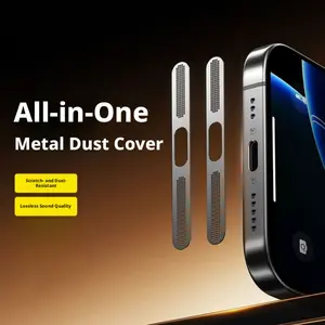 Suitable for Apple 17 Pro Max mobile phone metal dustproof sticker, iPhone 16 earpiece sticker, speaker hole nickel sheet protective film