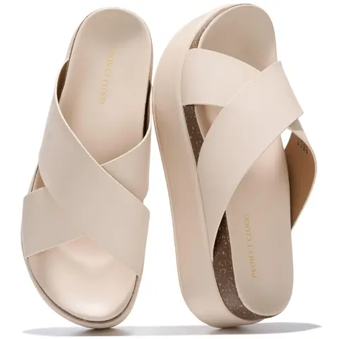 Project Cloud Women's | Wedge Sandals for Women 2026 | Plush and Soft Insole | Lightweight | Non-Slip - Silly
