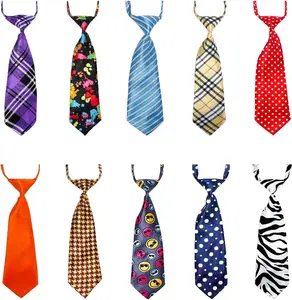 Adjustable Dog Neck Ties for Large Breeds - Bulk Bow Ties and Neckties for Grooming Accessories, Ideal for Valentine's Day, Birthdays, Weddings, and Cosplay Costumes