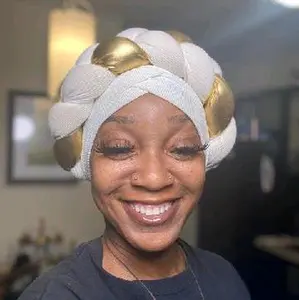 White/Gold Crown Headband for Energy Boosting and Unconditional Love