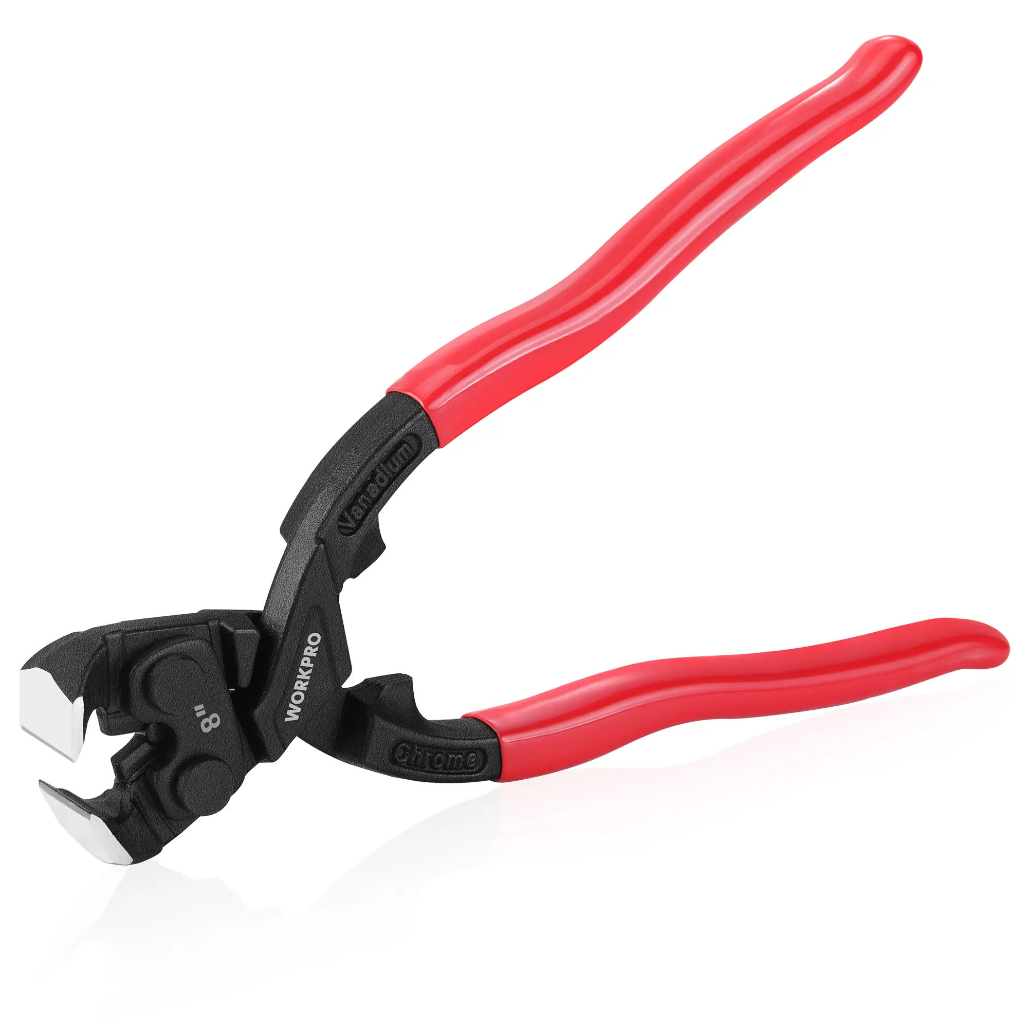 #blackfriday WORKPRO 8 Inch Nail Puller Pliers, High Leverage End Cutting Pliers with Gripping Jaws, Durable CR-V Construction, Ergonomic Handles - for Pulling, Cutting, Gripping Nails or Wires