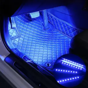 Car Interior LED Strip Light, USB Rechargeable LED Ambient Light, Decorative Light for Car Door, Footwell, Dashboard, Center Console, Led Side Light, Led Step Lights, Car Accessories