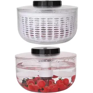 Electric salad spinner fruit cleaner bowl 2in1 wash spin dry salad greens 625qtwireless charging