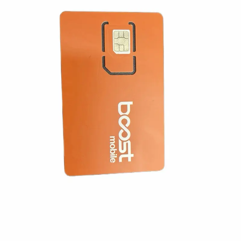 Boost Mobile Rainbow Sim Card 5G Version 2.0 with Colorful Design and 5G Logo