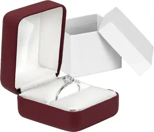 Leather Ring Box for Proposal, Engagement ring box |   holder ring Display case, wedding ring box, Anniversary, Valentine's Day, Ring  box for All rings, , ,