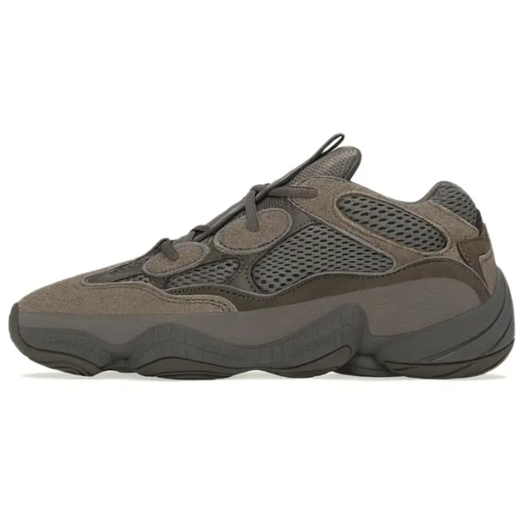 Adidas Yeezy 500 'Brown Clay' Trendy Sports Shoes for Men and Women, Rugged Design with Cushioned Midsole for All-Day Comfort, Sporty Shoes, Hiking, Rubber, Walking Shoes