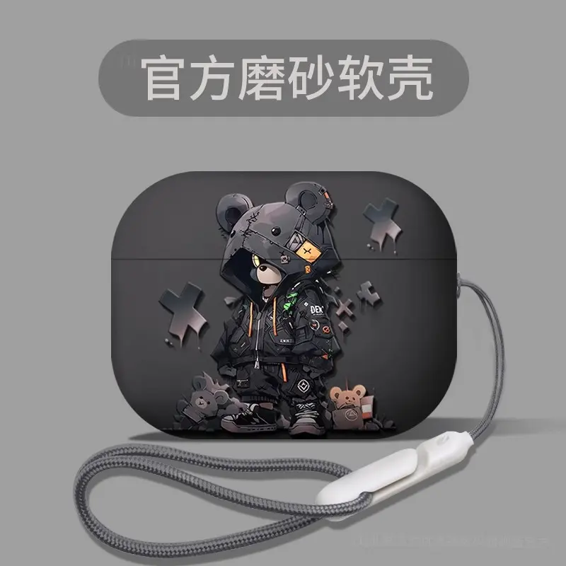 For AirPods 4 2024  pattern wireless earphone frosted shell protective case suitable for Airpods 4 Pro 1 2 3  wholesale ﻿