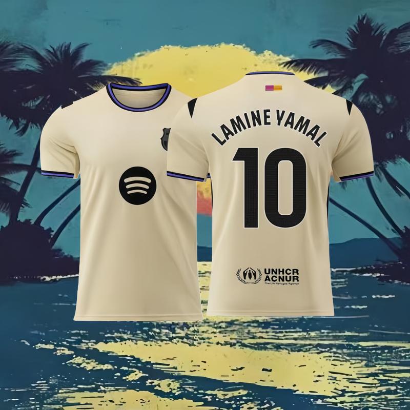 2025-26 Champions League Away Kit LamineYamal #10 FanEdition AdultMoisture-Wicking Breathable Football jersey-suitable for UEFA competitions New Year Gift