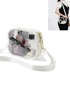 Transparent Crossbody Bag for Concerts & Sports Events, Unisex Design, Ideal for Stadium Use, Stylish and Functional Accessory, Cross Body Bags