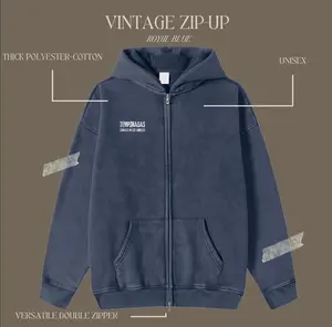 Vintage Zip Up - Royal Blue
