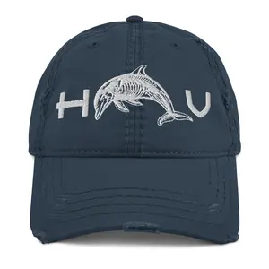Dolphin Distressed Dad Hat