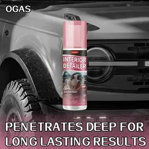 Car Care Polishing Cleaner Gloss Dressing for Plastic Trim & Tire 15oz Interior Detailer Restorer Effortless Cleaning Solution for Trim Dashboard Car Door Tires Bumpers Leather, Interior Car Cleaner, Car Detailing Kit