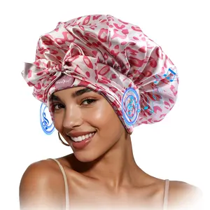 2-in-1 Bluetooth Sleep Bonnet – Wireless Music Sleep Cap with Premium Soft Satin, Built-in Ultra-Thin Speakers for Side Sleepers, Protects Hair While You Sleep & Relax, Ideal Self-Care Gift for Women
