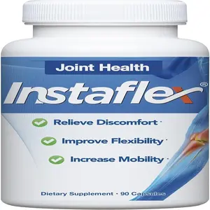 Instaflex Support Supplement - Clinically Studied Blend of Glucosamine MSM White Willow Turmeric Ginger Cayenne & Hyaluronic Acid - 90 Capsules