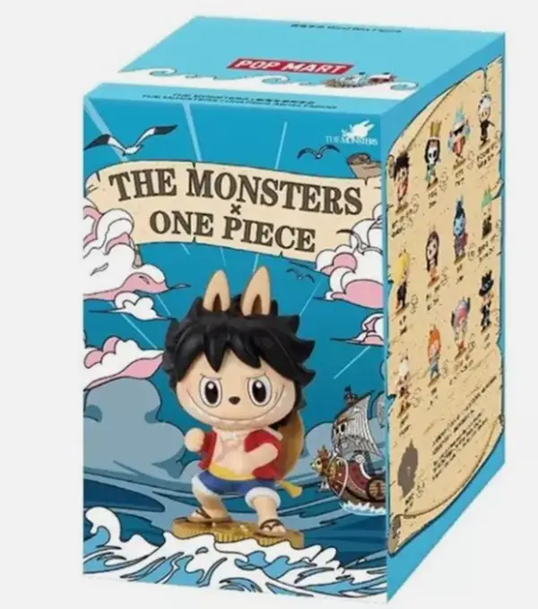Pop Mart One Piece x The Monster Labubu Box Collectible Cards Base Booster Pack Ship Sealed Special Edition Anime Figurine