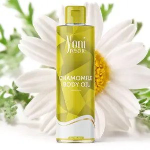 Chamomile Body Oil, 4oz, with Apricot, Jojoba, Avocado Oils & Vitamin E Oil, Daily Moisturizer, Fast-Absorbing, Nourishes and Hydrates Skin, Body Care, Chamomile Scented layer Fragrance Moisturizer Hydrating Moisturizing