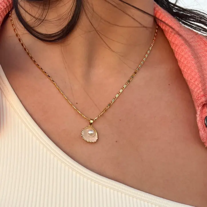 18K Gold Waterproof, Meribella Necklace