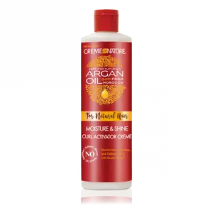 Creme of Nature Argan Oil Curl Activator Creme, 12 oz Haircare Moisturizer - Hydrating, Scented Formula for Natural Hair Moisture & Shine
