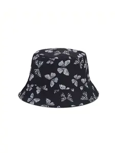 Unisex's Tropical Print Bucket Hat, Casual Outdoor Sun Protection Cap for Men & Women, Fashion Accessories for Traveling & Beach Party