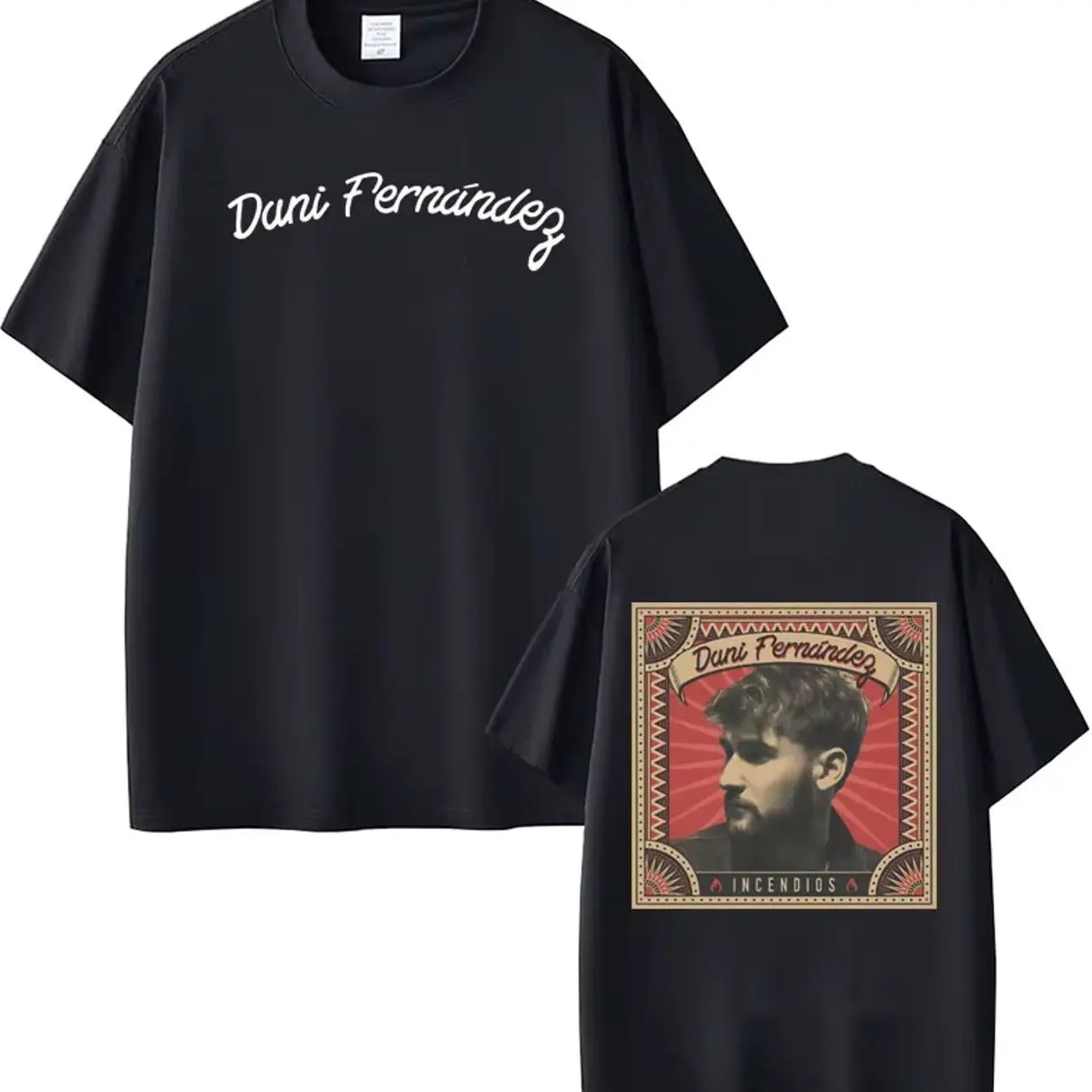 Rapper Dani Fernandez Fashion Graphic T-shirts Men Women Hip-hop T-shirts Summer   Cotton Harajuku Loose  T-shirts Z
