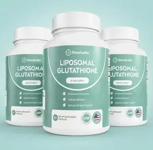 Liposomal Glutathione Capsules -Skin Glow, Immune & Detox Support (60 Count) Rosabella