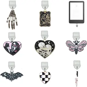 8 count Halloween USB Type-C Dust Plugs,Dark Ghost Bat Design, Compatible with Kindle and Phone  Ports